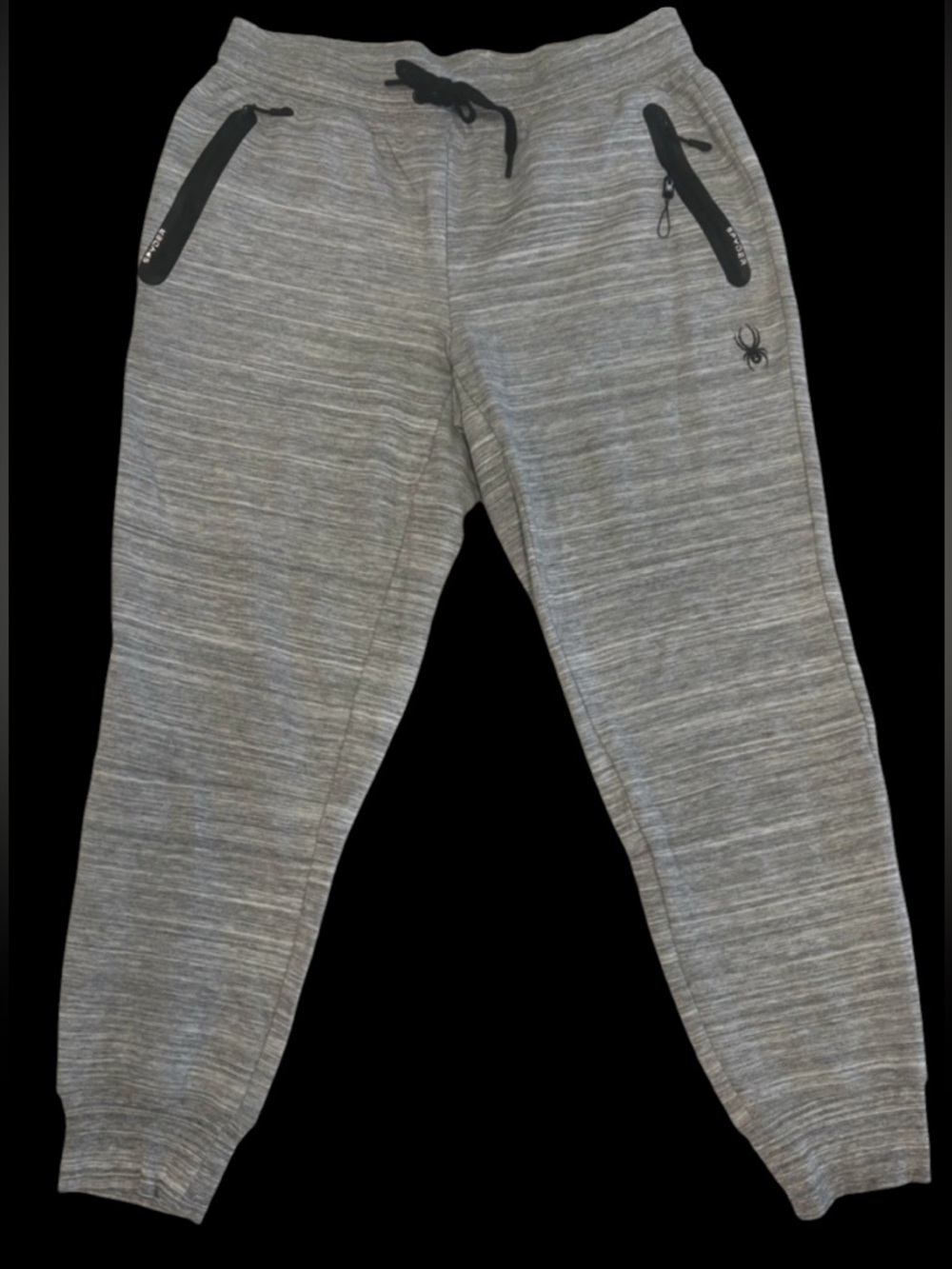 Spyder Joggers Men XL Gray Athletic Pants Tapered Gym Athleisure NWOT